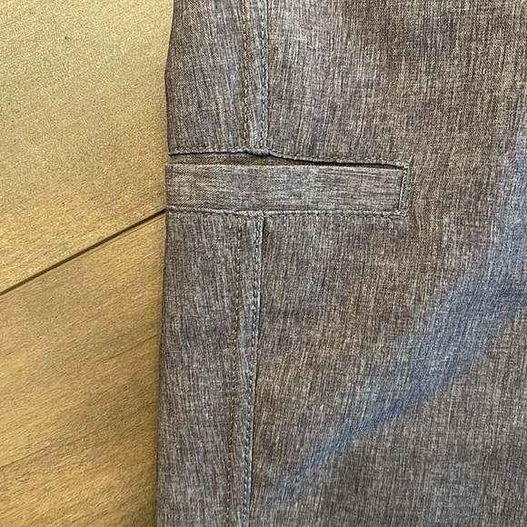 DaHui Sz 34 board shorts in heathered brown/grey with back  zip pocket - Picture 6 of 10